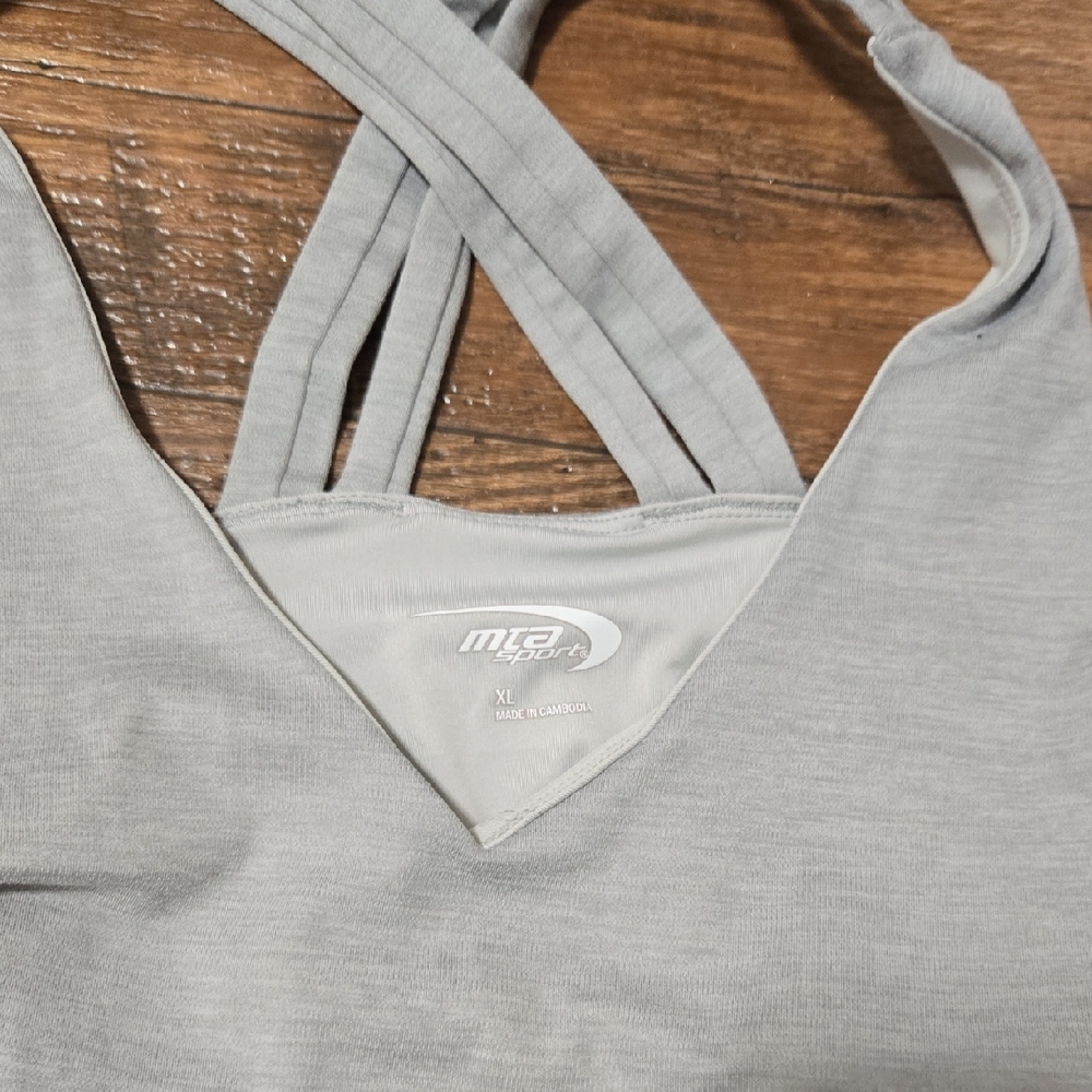 MTA Sport Women's Gray Sports Bra